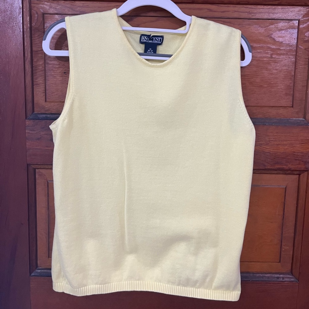 Butter Yellow Sleeveless Knit Top
